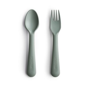 Mushie - Fork & Spoon - Sage