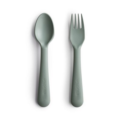 Mushie - Fork & Spoon - Sage
