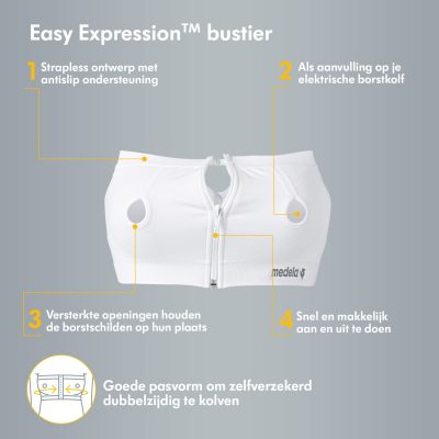 Medela - Easy Expression Bustier Maat S - Wit