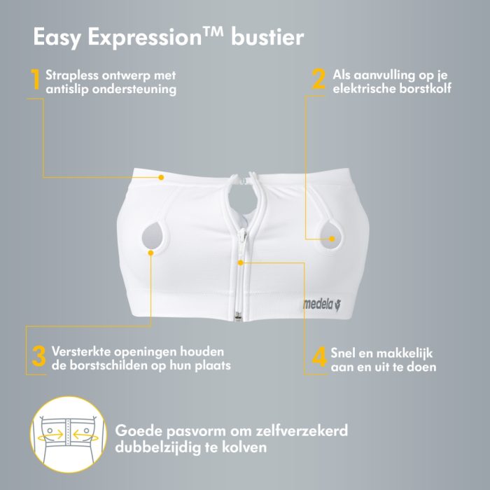 Medela - Easy Expression Bustier Maat S - Zwart
