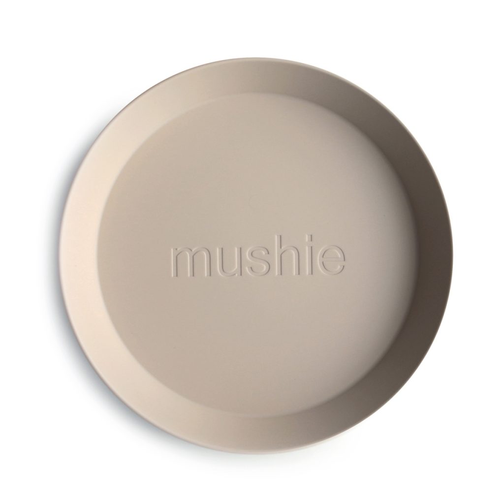 Mushie - Plates Round 2 Stuks - Vanilla