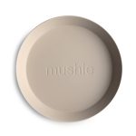 Mushie - Plates Round 2 Stuks - Vanilla