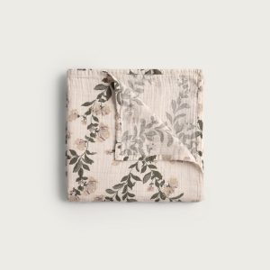 Garbo & Friends - Muslin Swaddle Blanket - 110x110cm - Honeysuckle