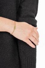 Zusss - Armband Met Chloriet Hangertje Goud