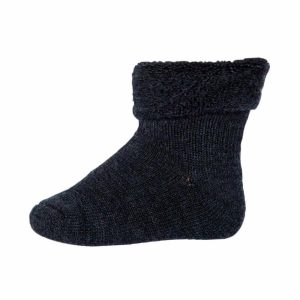 MP Denmark - Wool Baby Socks - Dark Grey Melange