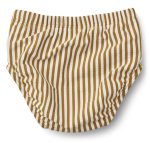 Liewood - Anthony baby swim pants seersucker - Golden caramel/ white