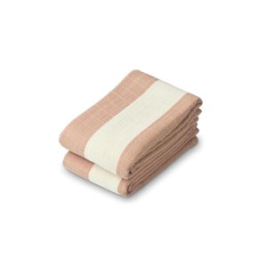 Liewood - Lewis Muslin Cloth - 2pack - Pale Tuscany/Sandy