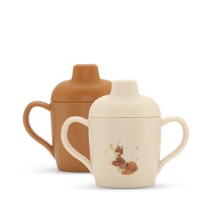 Konges Slojd - 2 Pack Sippy Cup - Foxie