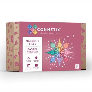 Connetix - Magnetic Tiles - Geometry Pack - 40 Pieces - Pastel