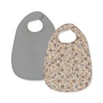 Konges Slojd - 2 Pack Dinner Bib - Safari/High Rise