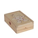 Konges Slojd - Wooden Teddy Dress-Up Puzzle - Red