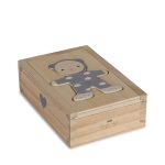 Konges Slojd - Wooden Teddy Dress-Up Puzzle - Blue