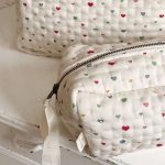 Konges Slojd - Small Quilted Toiletry Bag - Multi Hearts