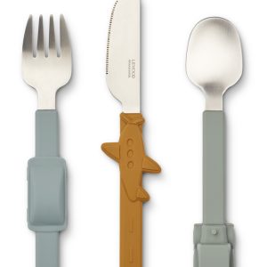 Liewood - Tove Cutlery Set - Blue Fog Mix