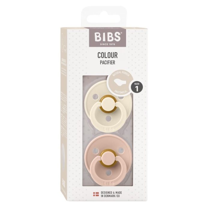 Bibs - Anatomical Pacifier 2-Pack Maat 2 - Ivory/ Blush