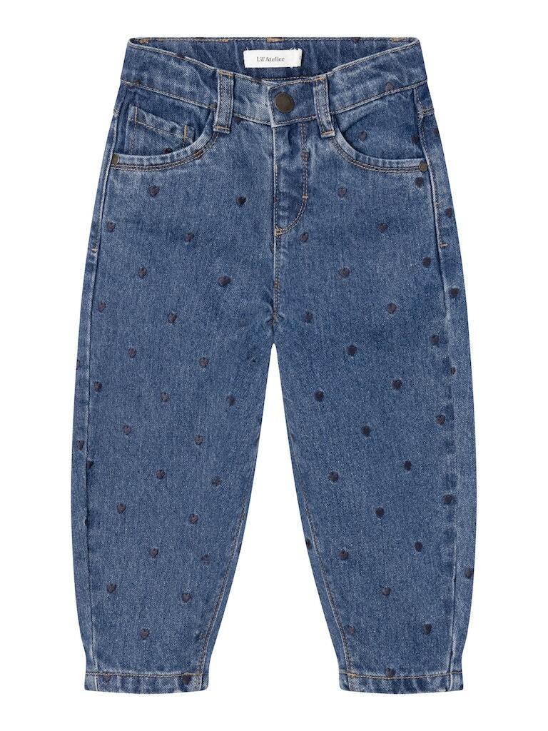 Lil' Atelier Mini - Nmfbella Loose Jeans 7417-Ey Lil - Medium Blue Denim