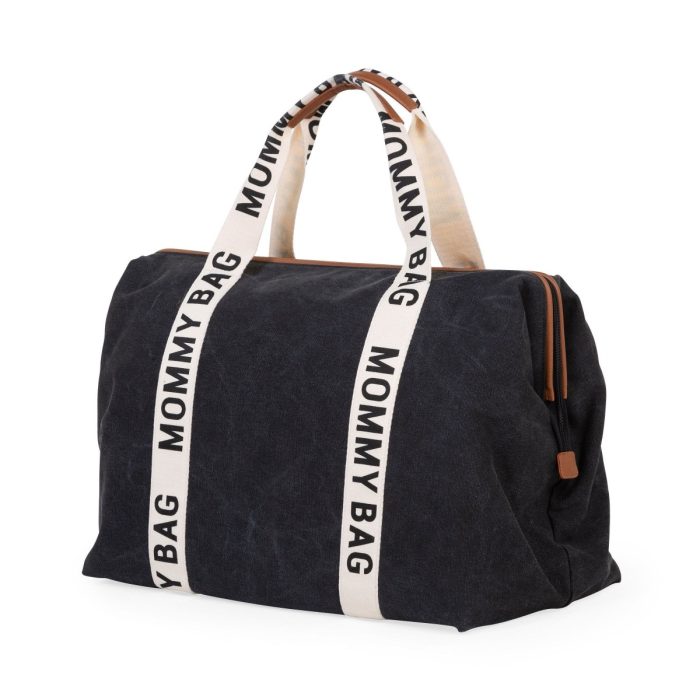 Childhome - Mommy Bag Verzorgingstas Signature Canvas - Black