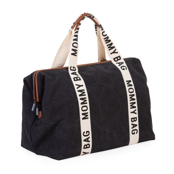 Childhome - Mommy Bag Verzorgingstas Signature Canvas - Black