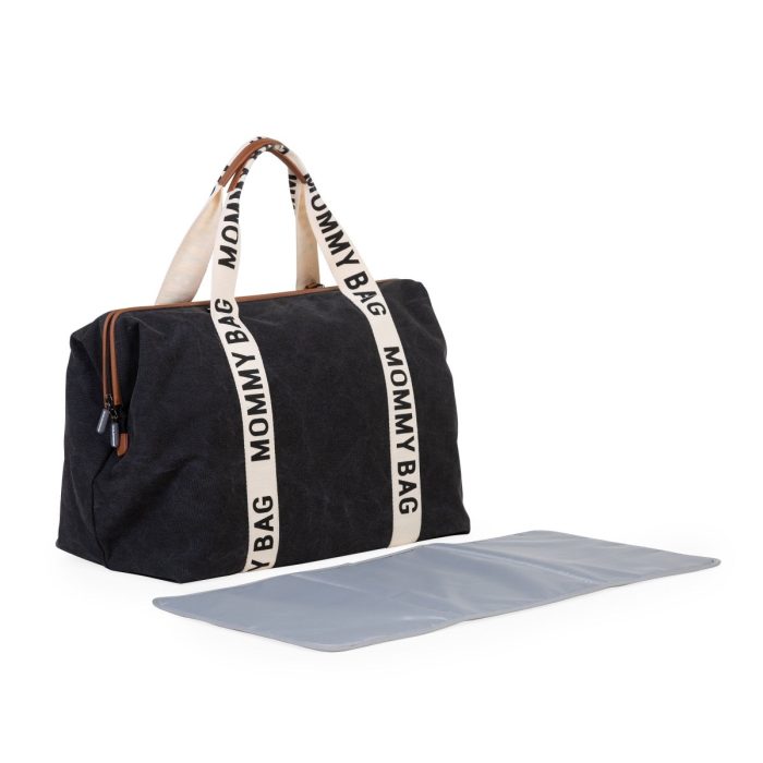 Childhome - Mommy Bag Verzorgingstas Signature Canvas - Black