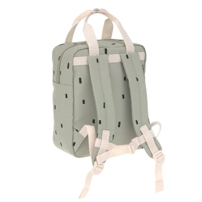 Lassig - Mini Square Backpack Happy Prints Light - Olive
