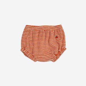 Bobo Choses - Baby Orange Stripes Terry Bloomer - Orange