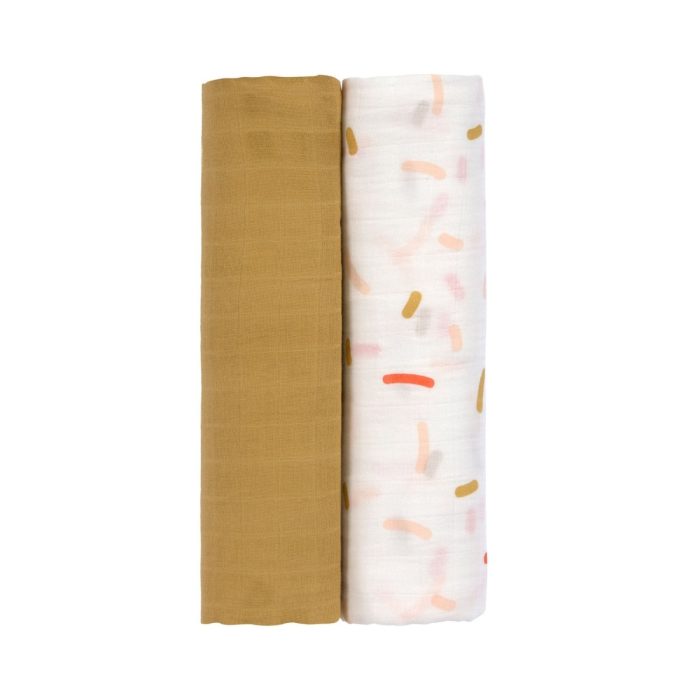 Lässig - Heavenly Soft Swaddle XL - Little Mateys Spicy Orange