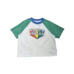 Cos I Said So - T-Shirt Color Block Happy Human - Offwhite/Spruce