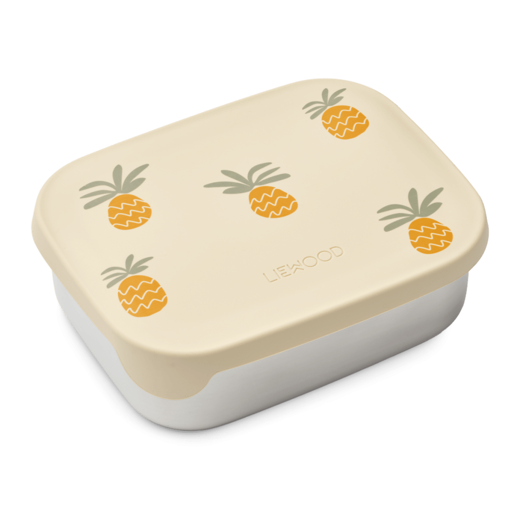 Liewood - Arthur Printed Lunchbox - Pineapples / Cloud Cream