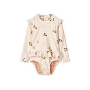 Liewood - Sille Baby Printed Swimsuit - Peach / Sea Shell