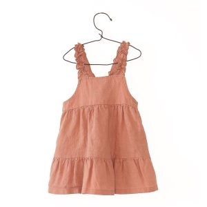 Play Up - Linen Dress - Coral