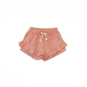Play Up - Linen Shorts - Coral