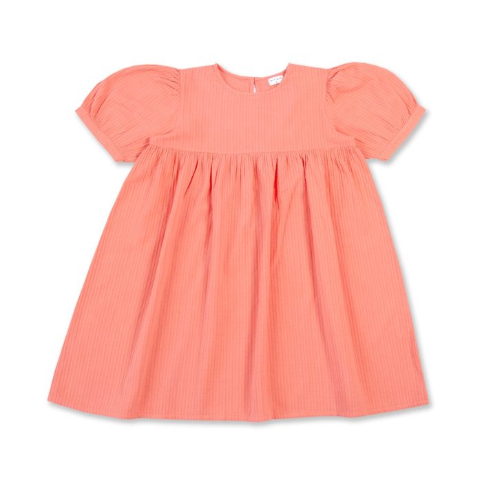 Petit Blush - Puff Sleeve Dress - Shell Pink