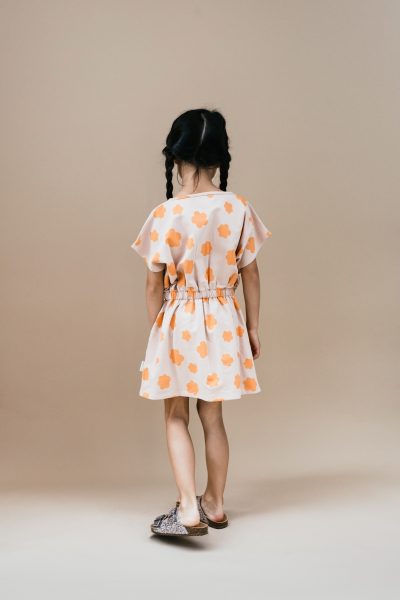 Petit Blush - Kaftan Dress - Big Flower AOP
