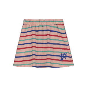 Bonmot - Mini Skirt Multicolor Stripe - Tan Rose