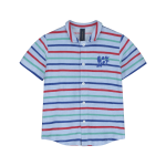 Bonmot - Terry Buttoned Shirt Allover - Light Blue