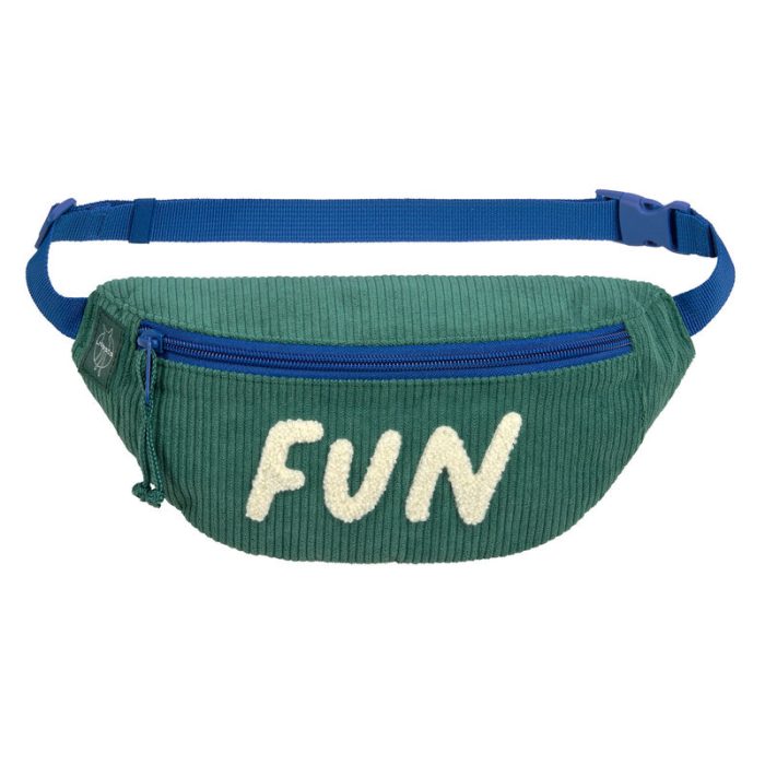 Lassig - Mini Bum Bag Cord Little Gang - Fun Ocean Green