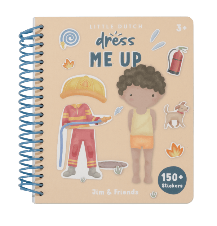 Little Dutch - Aankleed- en stickerboek Jim & Friends