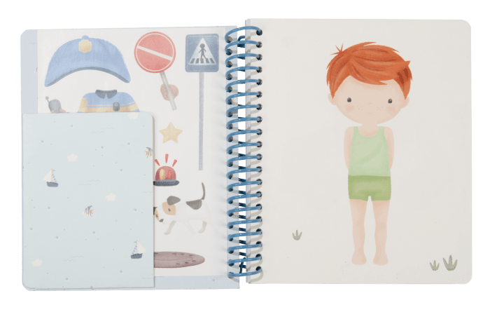 Little Dutch - Aankleed- en stickerboek Jim & Friends