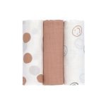 Lassig - Swaddle & Burp Blanket L - Tiny Smile Beige