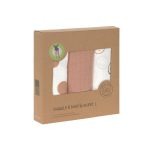 Lassig - Swaddle & Burp Blanket L - Tiny Smile Beige