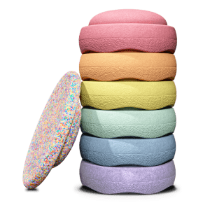 Stapelstein - Super Confetti Rainbow Set - Pastel