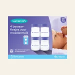 Lansinoh - Bewaarflesjes voor moedermelk 4x160ml