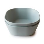 Mushie - Square Dinnerware Bowl - 2 Stuks - Sage