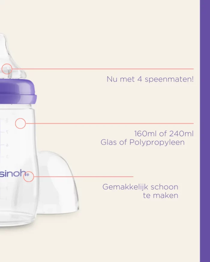 Lansinoh - Drinkfles Met NaturalWave Speen - 240ml - 2 Stuks