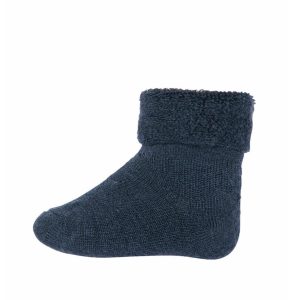 MP Denmark - Wool Baby Socks - Dark Denim Melange