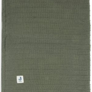 Jollein - Wiegdeken 75X100Cm - Velvet Pure Knit Leaf Green