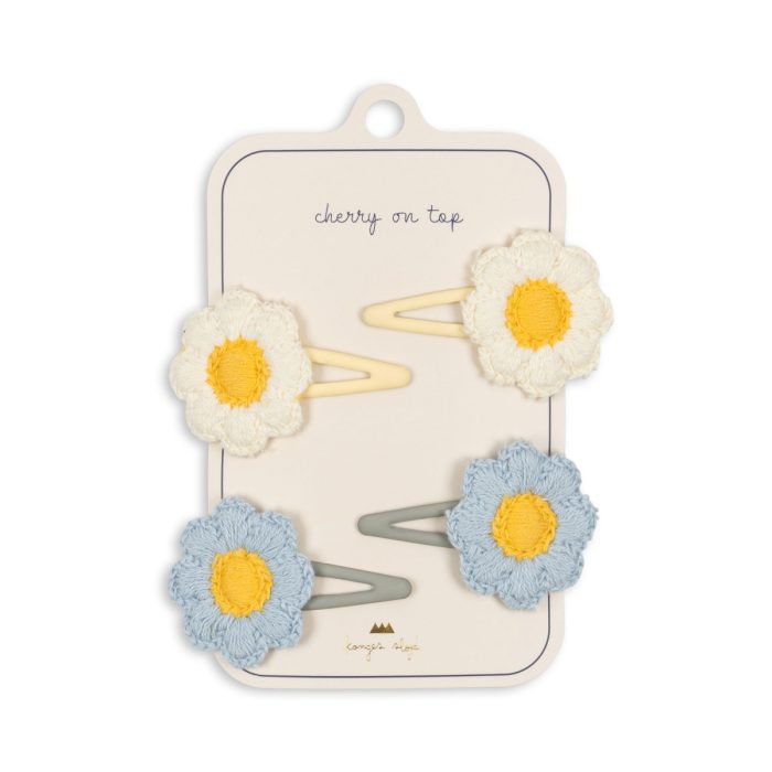 Konges Slojd - 4 Pack Daisy Hair Clips - Daisy