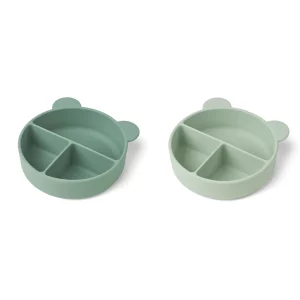 Liewood - Connie Divider Bowl 2-Pack - Peppermint Dusty Mint Mix