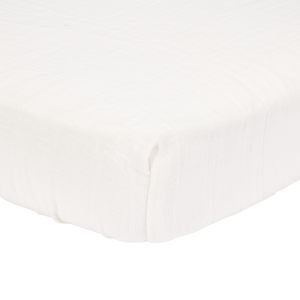 Little Dutch - Hoeslaken hydrofiel 70 x 140/150 cm Soft White