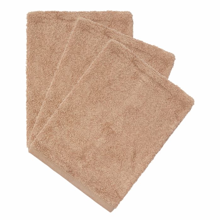 Timboo - Set Van 3 Washandjes - Savannah Sand